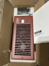 VEVOR 4"x10" Register Booster Fan Thermostat Control Cooling Heating Vent Brown