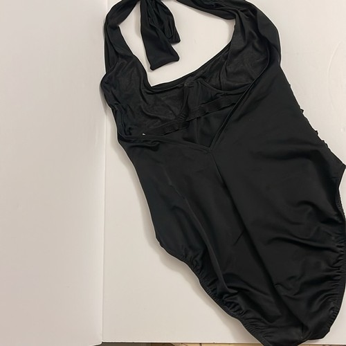 Miraclesuit eleganter schwarzer Einteiler Badeanzug Neckholder Bügel Damen 14 - Bild 12 von 12