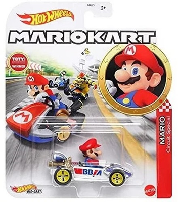 #ad Mattel Hot Wheels 1:64 Mario Kart SUPER MARIO Circuit Special DieCast Car GBG25 $9.99