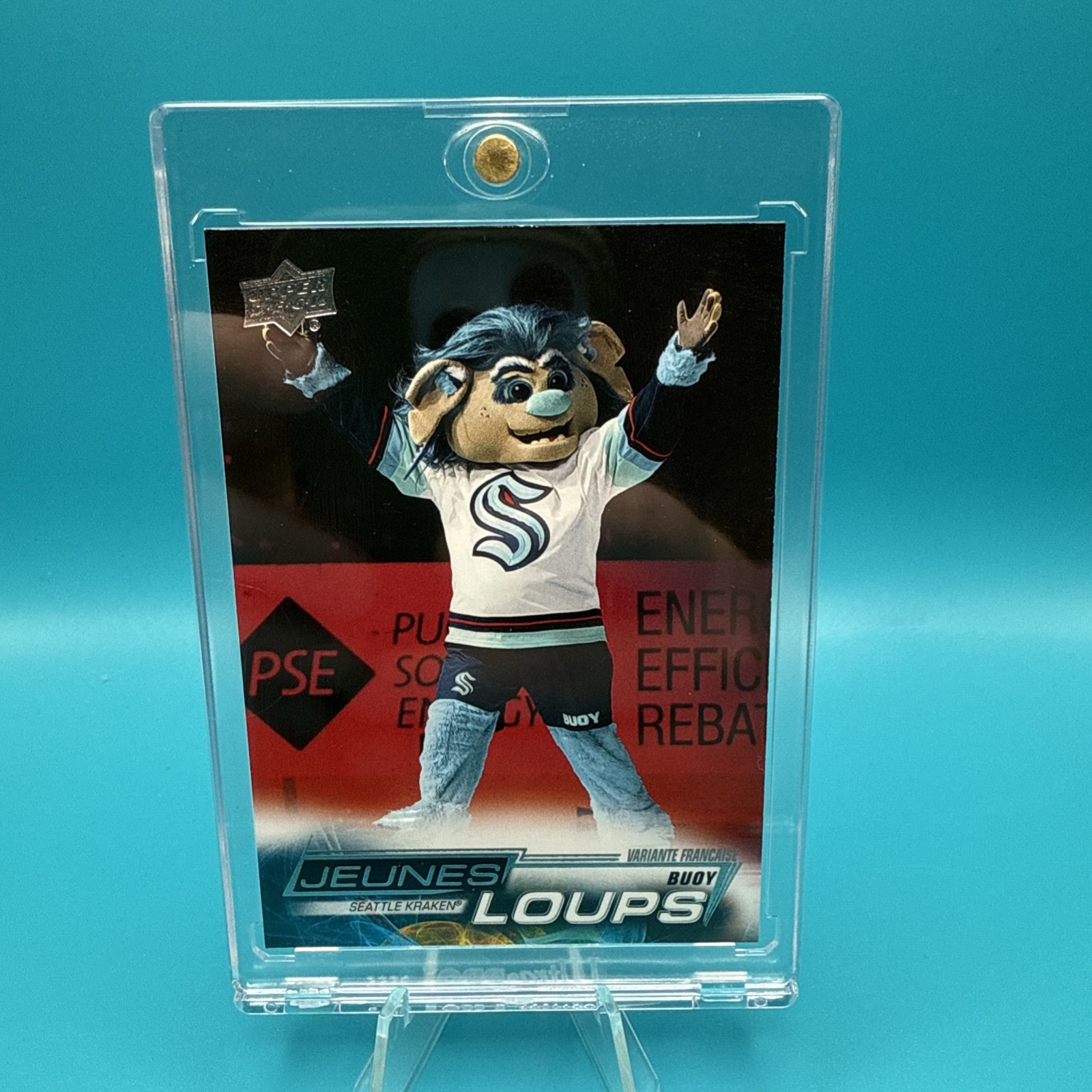 2022-23 UD #499 KRAKEN MASCOT BUOY FRENCH YOUNG GUNS / JEUNES LOUPS K1