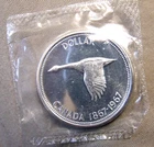CANADA 1967 centennial BU PL UNCIRCULATED silver dollar GOOSE coin