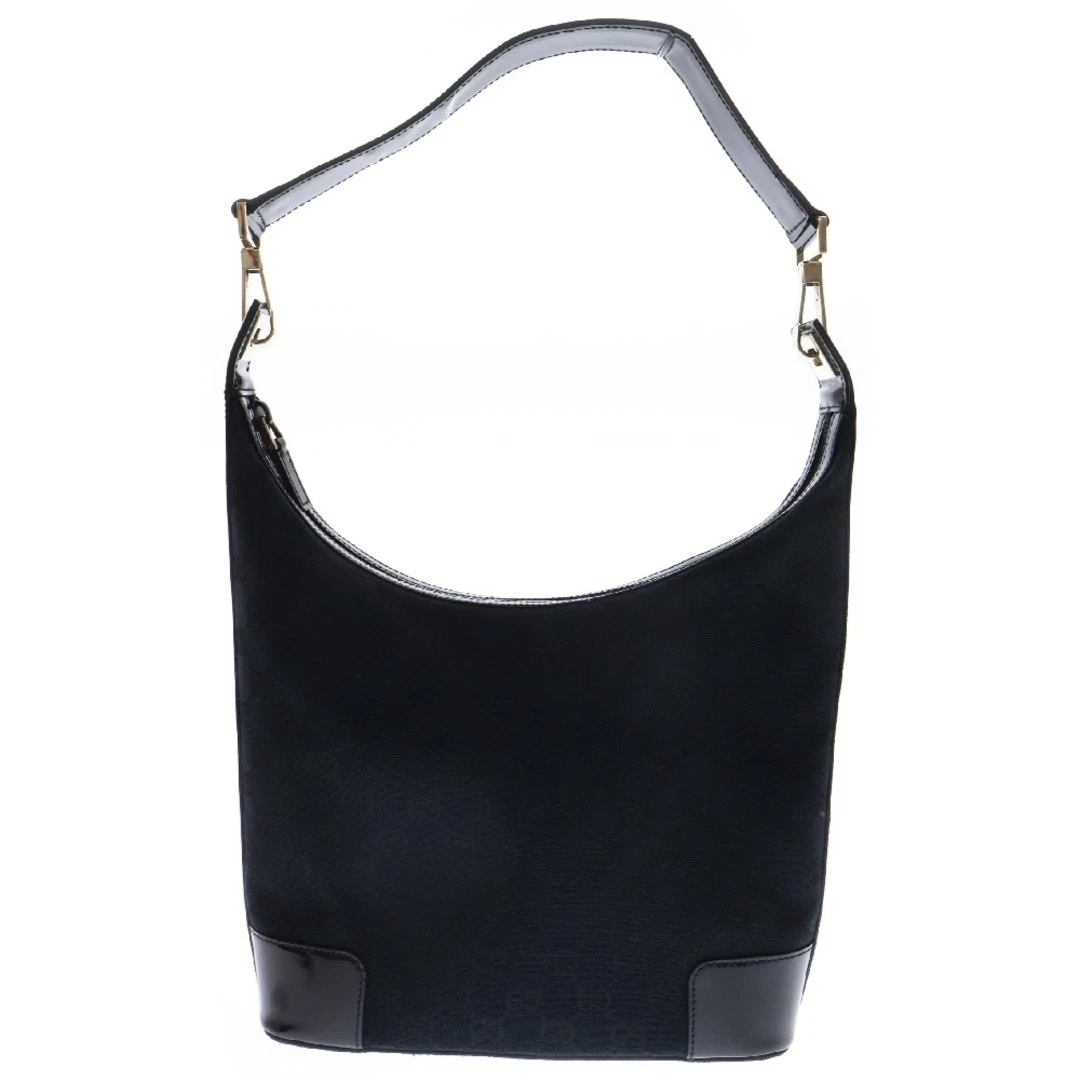 Sac à bandoulière Gucci Gg en toile noir verni 001 4204
