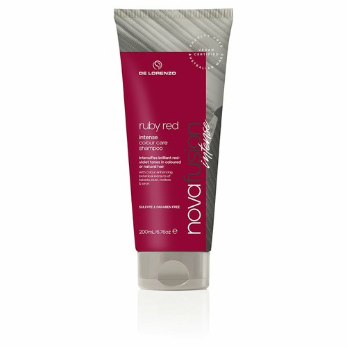 De Lorenzo Novafusion Intense Ruby Red Shampoo 200ml DeLorenzo Intense Ruby Red - Picture 1 of 9