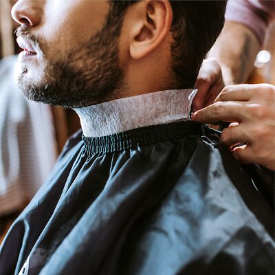 DHFUCNKO Friseurumhang Aus Nylon – Verstellbarer Druckknopfverschluss, Für Haarschnitt, Färben & Styling (Damen/Herren)