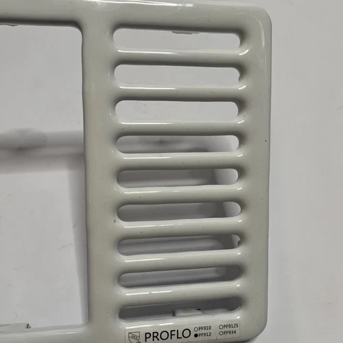 PROFLO PF912  9-1/2" White Porcelain Half Top Grate New in Box - Picture 3 of 8