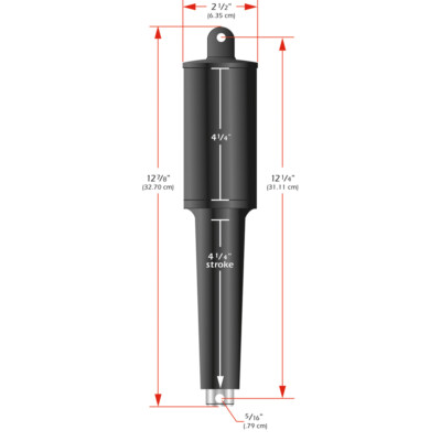 LENCO 24V 4 1/4'' STROKE  EXTREME DUTY ACTUATOR W/ 6'
