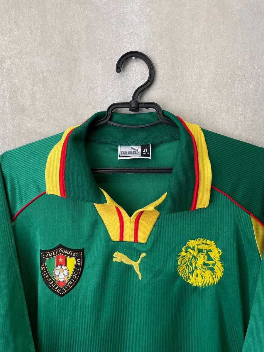 Rare CAMEROON 1998 World Cup Home Football Shirt Soccer