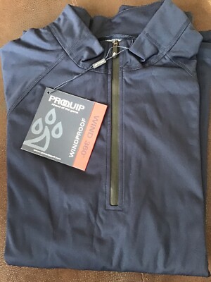 Proquip Gents Tourflex 360 1/4 Zip Wind Jacket Navy New S UK