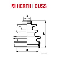 Herth+Buss Jakoparts Achsmanschettensatz FüR Toyota Camry Carina Celica Corolla