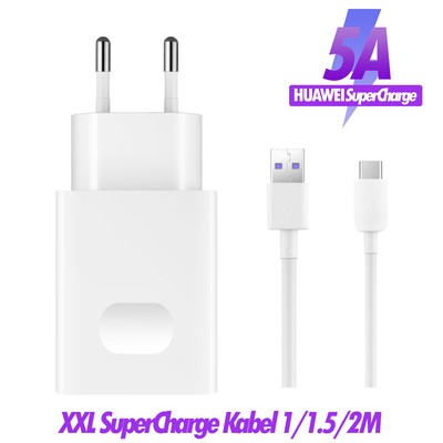Original Huawei P60 P50 P40 Supercharge Schnellladegerät Netzteil UsbC Ladekabel