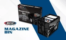 BCW Magazine Document Storage Plastic Bin Stackable Box Heavy Duty New