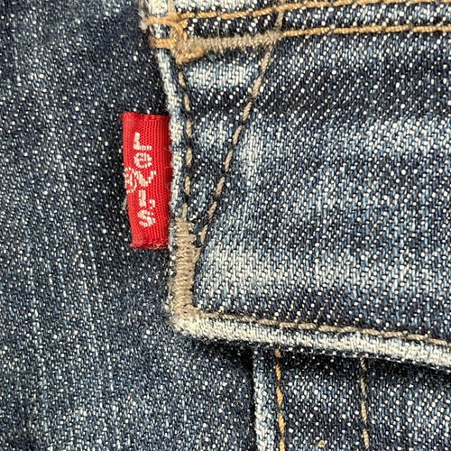 Levis 512 Boot Cut Jeans Girls 12 Blue Flap Pockets Perfectly Slimming Flare - Picture 13 of 16