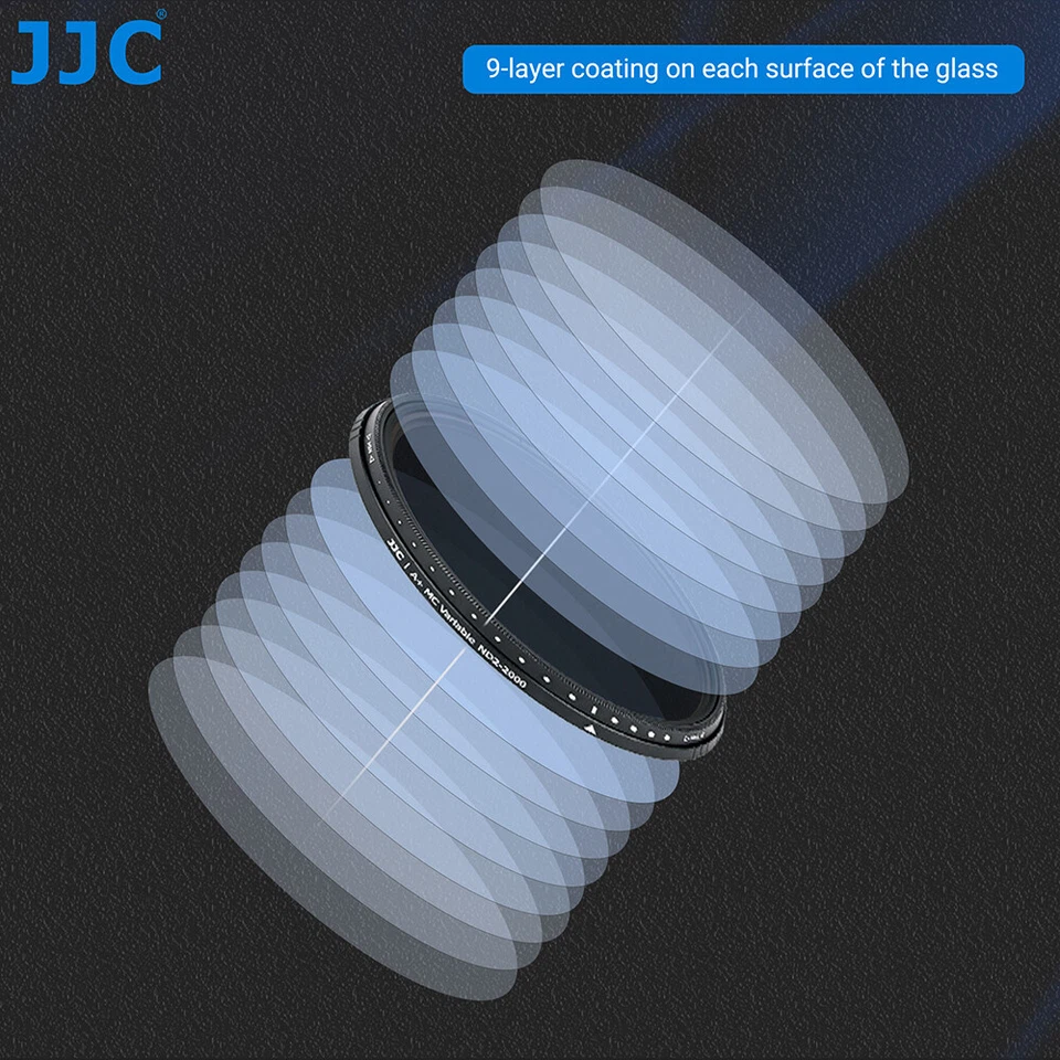 JJC 46mm ND2-ND2000 ND Filter Variable Neutral Density Filter for Camera Lens - Image 3 of 4