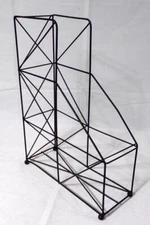 Mid Century Modern Architectural Wirework Building Magazine Rack