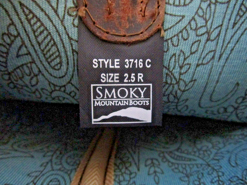 SMOKY MOUNTAIN BROWN STUDDED GIRL'S COWBOY BOOTS SIZE 2.5 - NWT - Picture 6 of 8