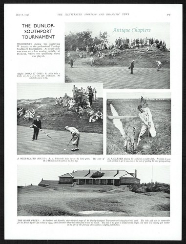 Hesketh Golf Club Dunlop Southport Qualifying Round 1936 Photo Article F712 - Picture 2 of 3