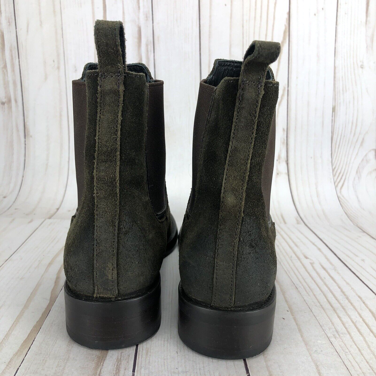 Thursday Boot Co Duchess Chelsea Ankle Boots Dark Olive  display picture 1