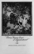 Many Happy Days I Squandered Boy & Girl Real Photo RPPC L L Cook Postcard