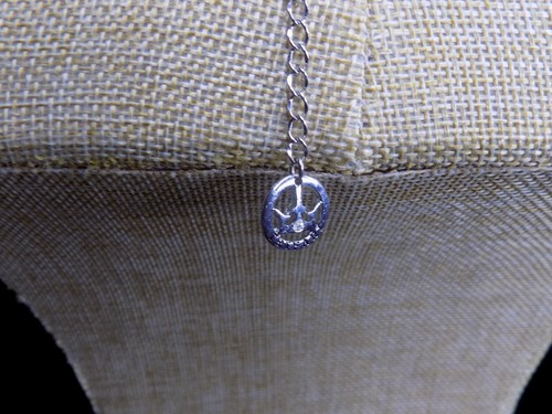 Vintage Crown Trifari Necklace Silver-tone Marcasite Art Deco Style 15" +1.75" - Picture 6 of 7