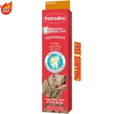 (3 pack)Petrodex Dog Natural Toothpaste Peanut Butter Flavor Tartar Control 2.5