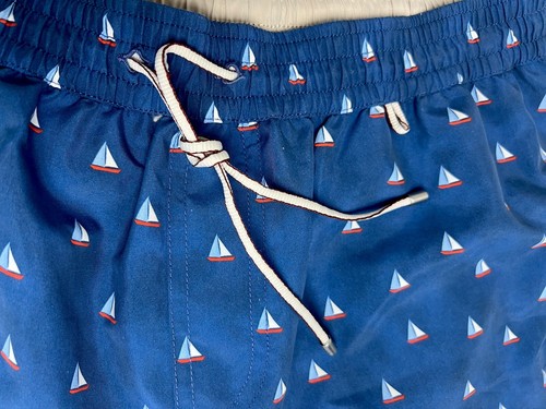 LORO PIANA 'Bay Toys Print Rain' Boat Blue Swimming Swim Shorts S 32" RRP: £450 - Picture 3 of 8