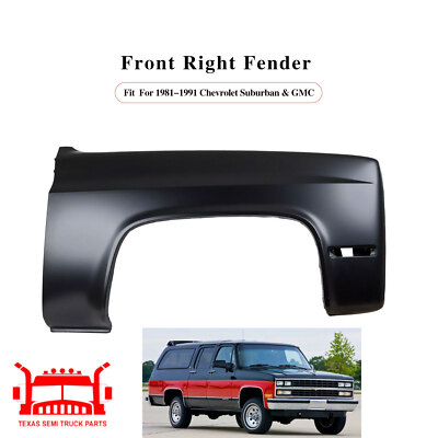 Front Right Side Fender For 1981-1991 GMC Jimmy & V1500 Suburban