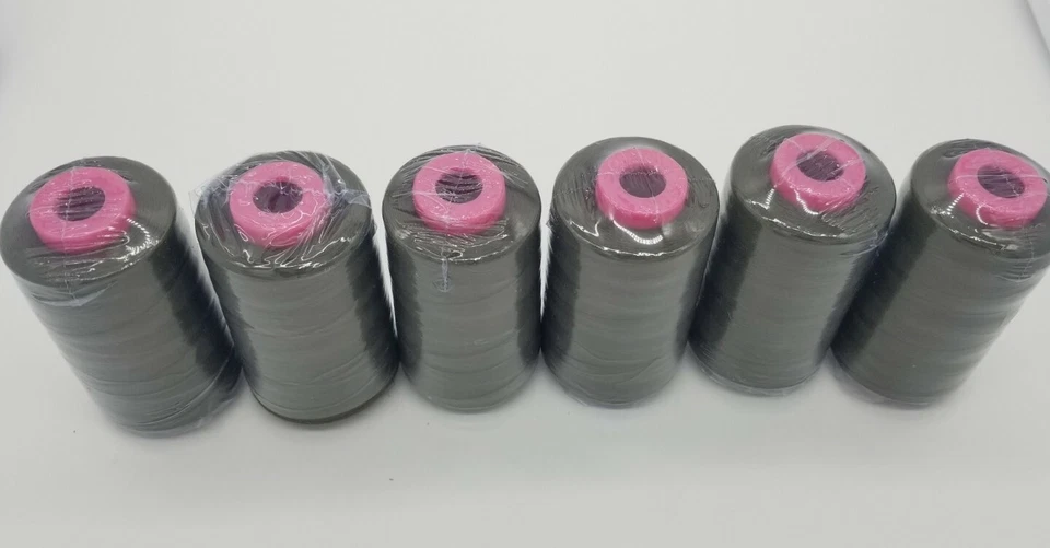 6 Big Spools Army Green Sewing Threads 6000 YARDS / Cone T27 S/2  Great Quality - Image 2 of 4