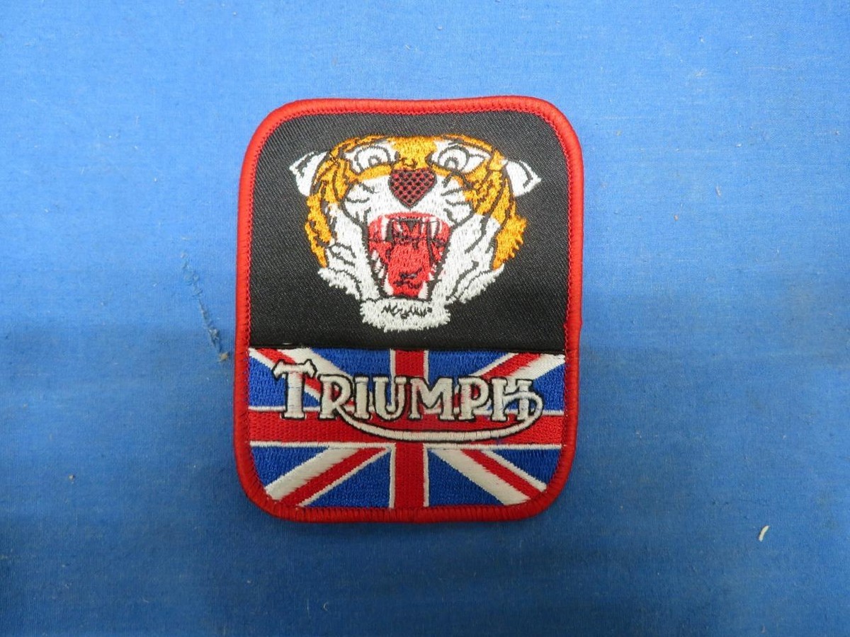 Vintage Triumph Embroidered Sew On Patch, 1960's 70's 