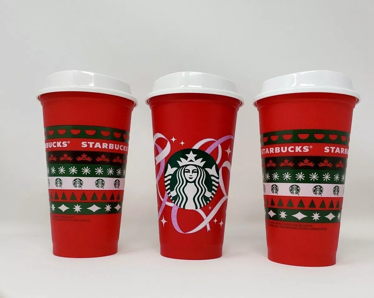 Limited STARBUCKS 2020 Reusable Cup Grande 16oz HOLIDAY Christmas