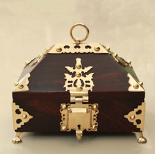 Jewelry Box Wooden Trinket Wedding / Anniversary Bride Gift Ornament Box Small