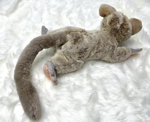 Fiesta Lifelike Realistic Plush LEMUR 13” Tan Stuffed Animal VGUC Long Tail CUTE - Picture 4 of 8