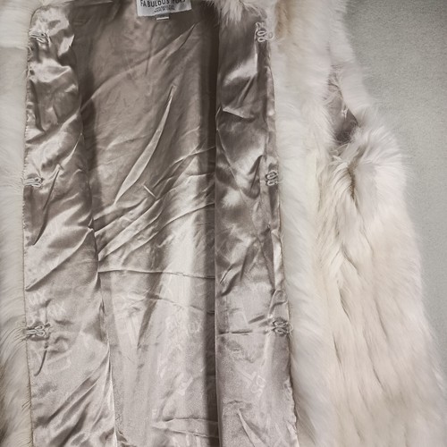 Donna Salyers' Fabulous Furs Faux Fur Vest Gr. 2X Mob Wife Old Money Luxury Glam - Bild 4 von 12
