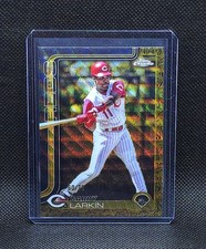 2025 Topps Gilded Collection BARRY LARKIN /75 Gold Wave Refractor HOF #132
