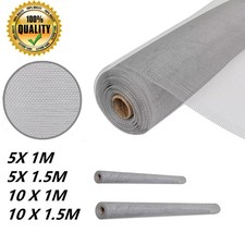 Garden Aluminium Mesh Roll Insect Screen Silver Window Door Net Strong Mesh
