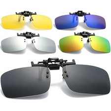 5x Unisex Sunglasses Clip On Flip Up Driving Glasses For Men Women Holiday best