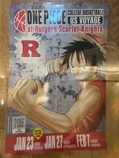 [Super Rare] One Piece Luffy x Rutgers University Basketball Limited Poster