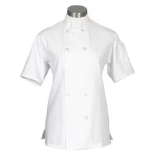 FAME (A DELTA PLUS GROUP COMPANY) 83217 Chef Coat, Womens, White, C100PS, S/S,