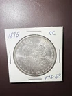 1878-CC Morgan Silver Dollar $1 First Year Issue Carson City Mint BU MS63⁠