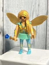 Playmobil Magic Fairy w/ golden hair,  wings & scepter