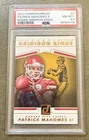2017 PANINI DONRUSS PATRICK MAHOMES II ROOKIE GRIDIRON KINGS #2 PSA 8.5 RC