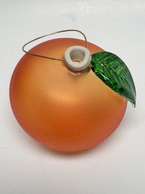 Gorgeous Glass Orange Fruit String Light Cover Christmas Ornament Mouth Blown