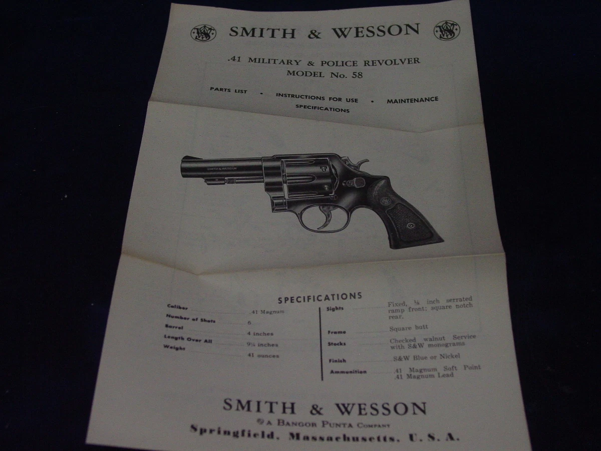 Smith & Wesson Gun Manuals for sale - eBay