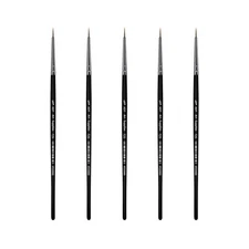 XDT#725 Micro Detail Artist Pin Point Painting Brush Set of 5 Piece #0000 Brush