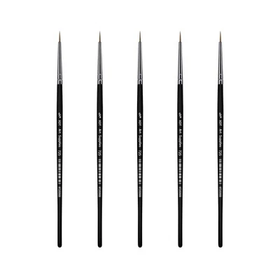 XDT ART SUPPLIES XDT#725 Micro Detail Artist Pin Point Painting Brush Set of 5 Piece #0000 Brush