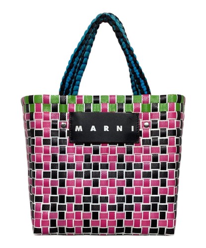 MARNI Picnic Bag Pink x Green