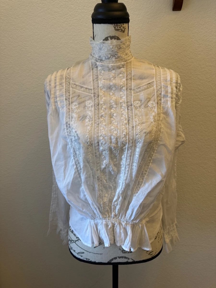 Lace Victorian Vintage Tops for Women for sale | eBay