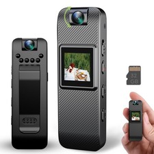 Body Cam Mini Body Camera POV Portable Action Cam for Travel Sports