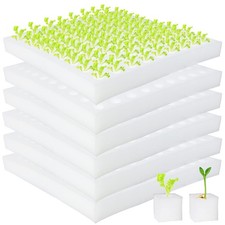 600 Pcs Hydroponic Sponges for SoilLess Planting and Seedling Growth 0.04 per gallon