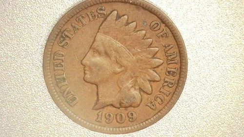1909 Indian Head Cent Penny – VG-8 – Nice Even Wear – US 1¢