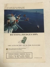 1995 Benson & Hedges 100’s Cigarettes Print Ad Vintage Advert pa11